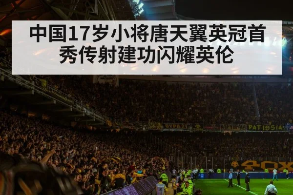 中国17岁小将唐天翼英冠首秀传射建功闪耀英伦